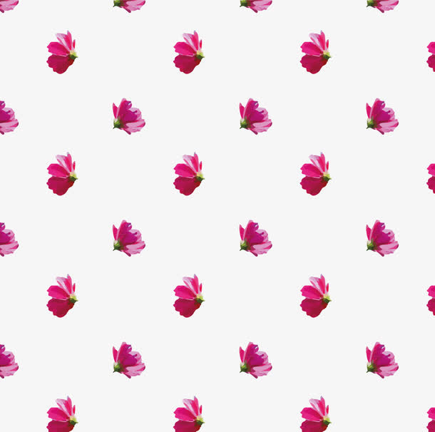 枚红色小碎花花纹免抠
