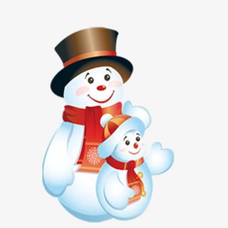 圣诞节雪人免抠