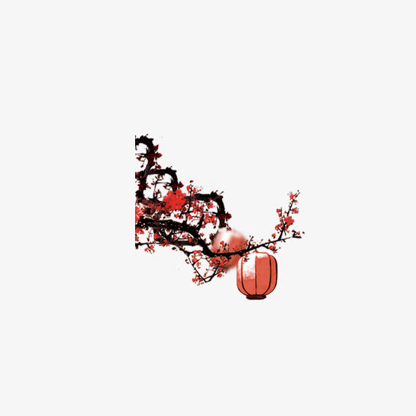 花枝灯笼免抠