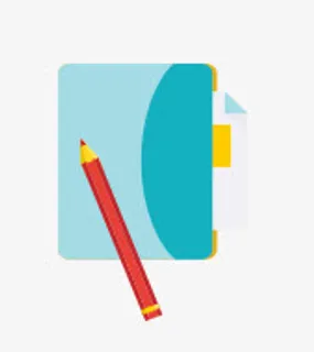 扁平化铅笔笔记本免抠