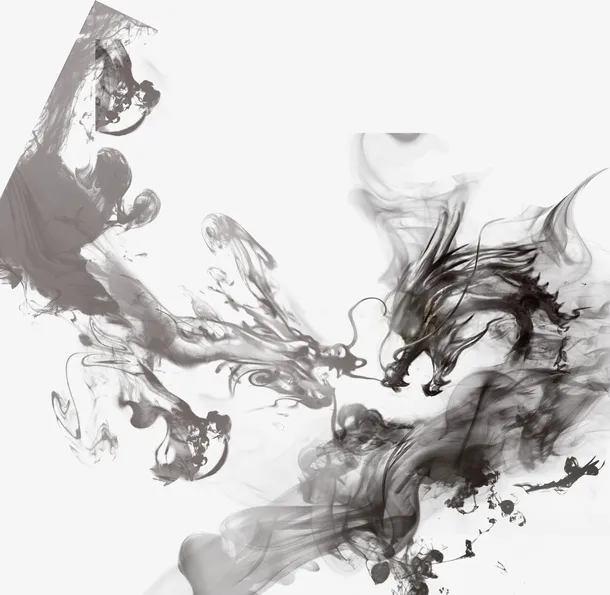 中国风双龙素材免抠