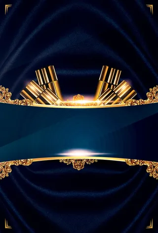 豪华蓝色鎏金背景高清