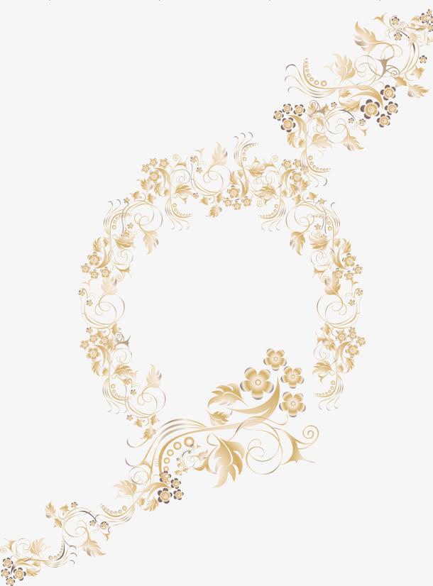 欧式花圈免抠