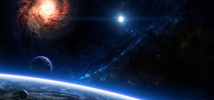 宇宙科幻黑色科技海报背景高清