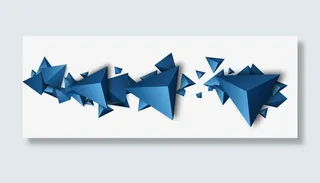 立体三角锥花纹免抠