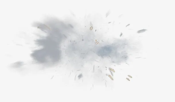 爆炸灰层PNG图片免抠