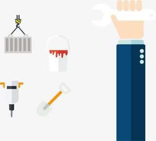 修理装潢流程免抠