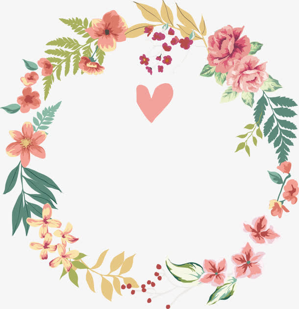 圆形花纹底纹免抠