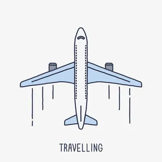 大大的飞机PNG免抠