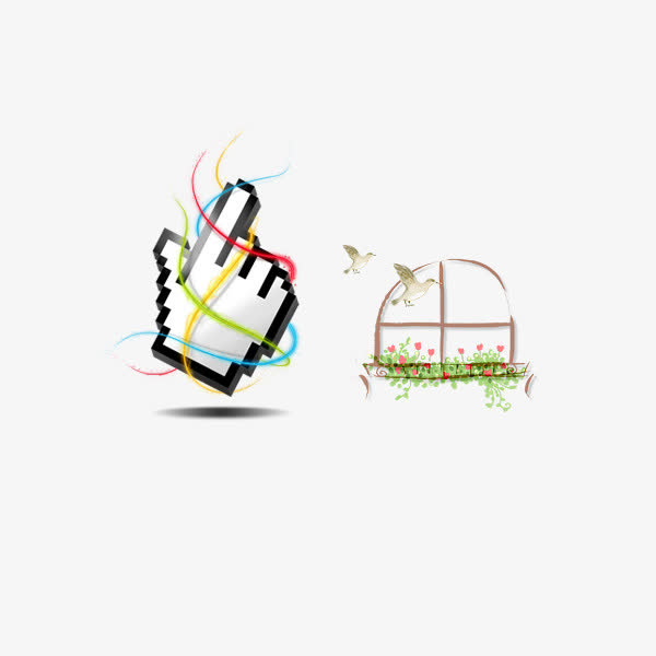 科技感手指造型免抠