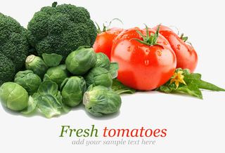 蔬菜西红柿西兰花免抠