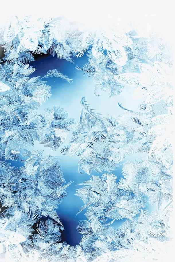 夏日雪花冰爽创意背景