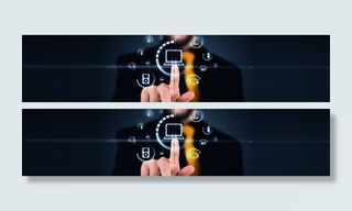 科技触屏手指高清