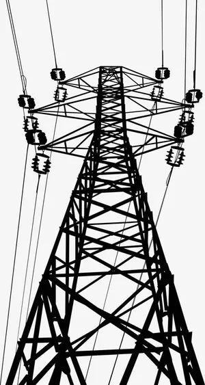 变压电线塔免抠