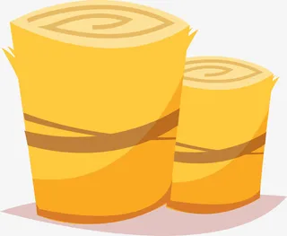 卡通农场稻草堆免抠