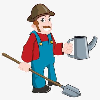卡通园艺工人免抠
