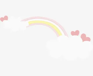 卡通彩虹免抠