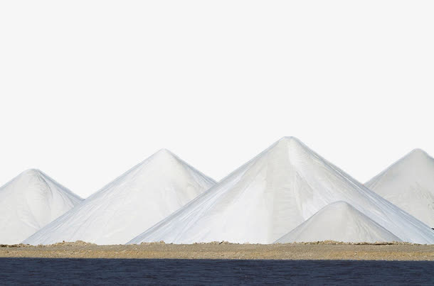 白色盐山免抠