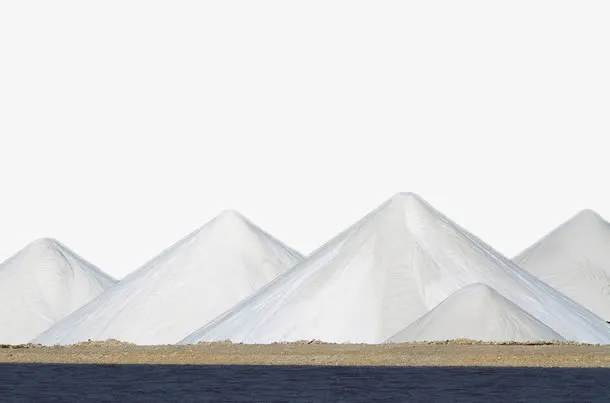 白色盐山免抠