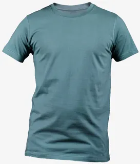 灰蓝色纯色短袖免抠