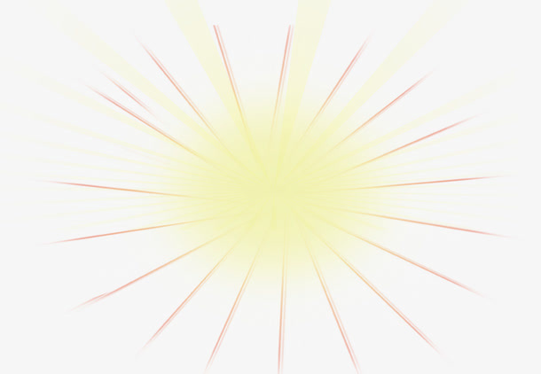 放射性卡通光线效果设计免抠