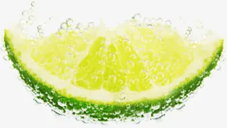 高清夏日冰柠檬水珠免抠