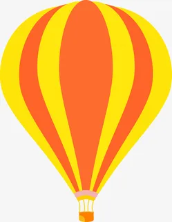 青春靓丽热气球免抠