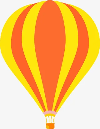 青春靓丽热气球免抠