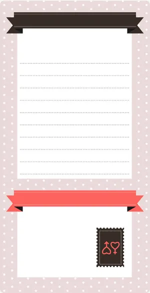 粉色清新信封背景