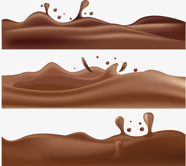 牛奶巧克力饮料广告免抠