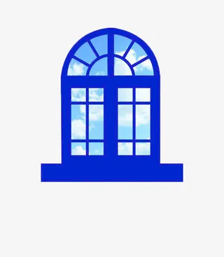 窗户设计免抠