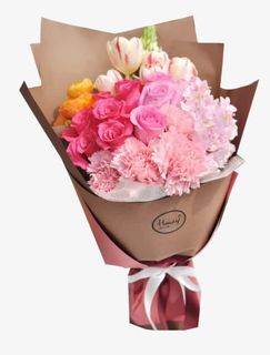 艺术手捧花免抠