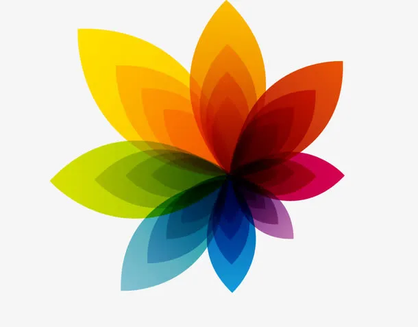 万花筒花卉免抠