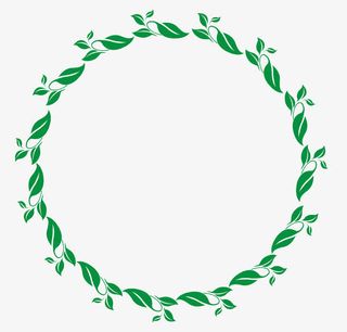 叶子花边矢量免抠