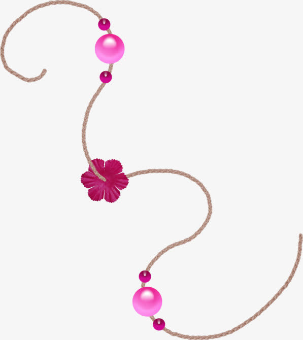 红色绳索漂浮免抠