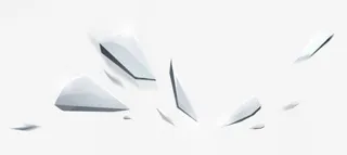 石头白色石块漂浮免抠