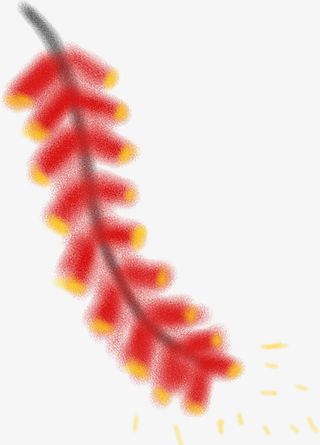 虎年春节除夕过年鞭炮免抠