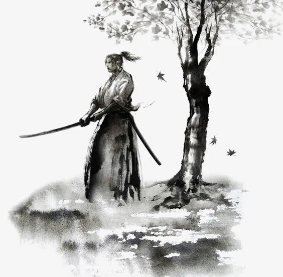 水彩侠客免抠