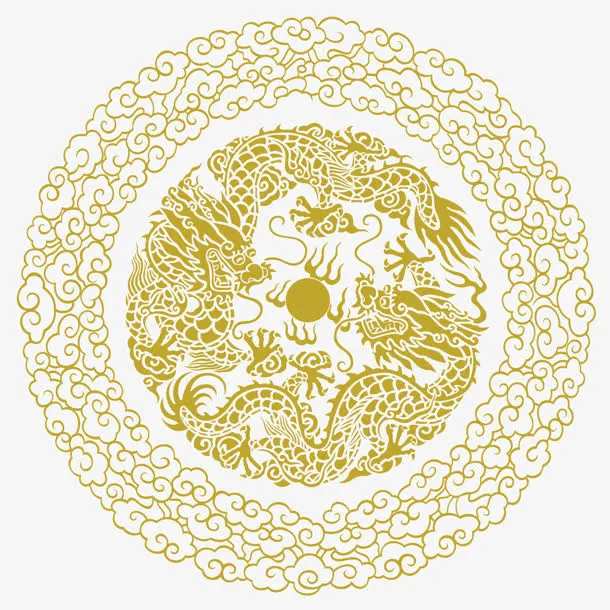 中国元素祥云图腾免抠