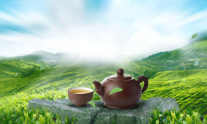茶道创意背景高清
