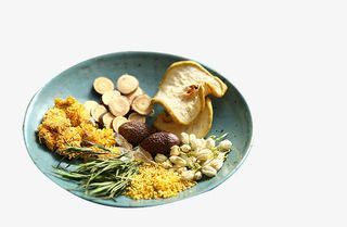 桂花花草茶原料素材免抠