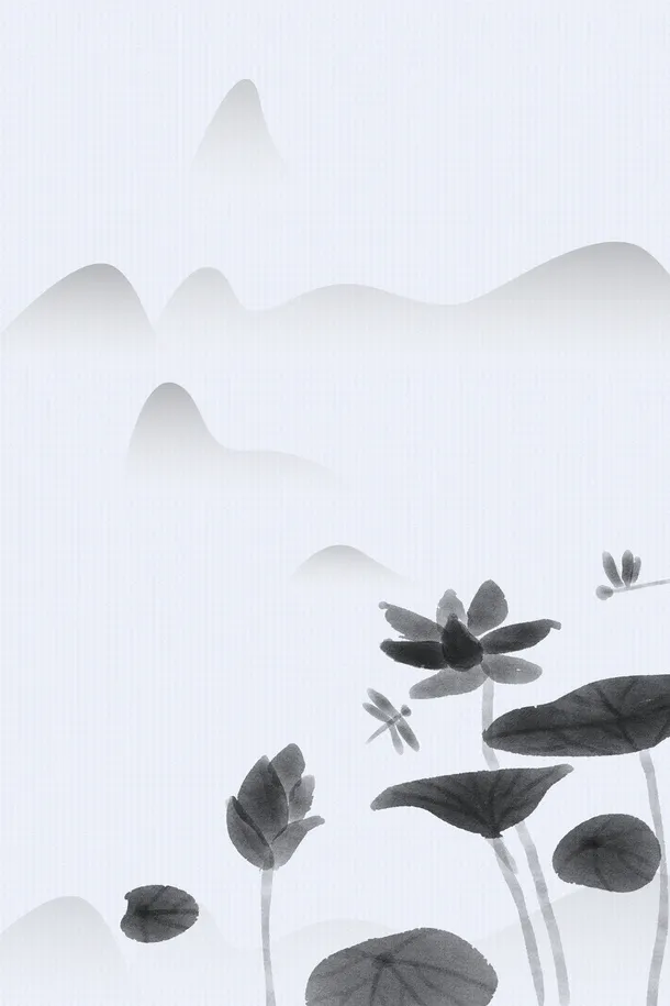 清新淡雅古风背景12
