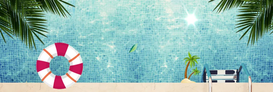 夏日清凉夏季促销海报背景高清