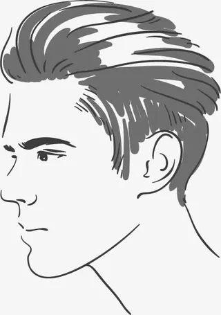 时尚男性手绘人物设计矢量素材,免抠