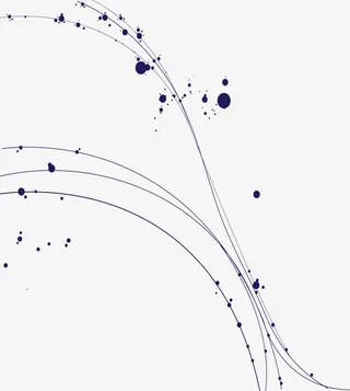 蓝色斑点线条免抠