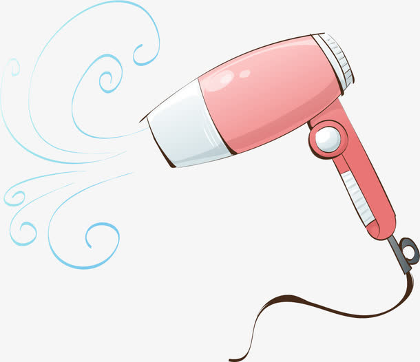 矢量手绘吹风机免抠