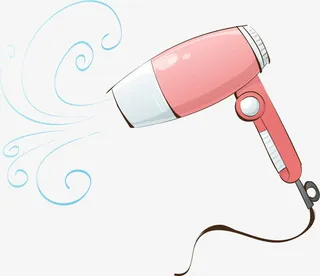 矢量手绘吹风机免抠