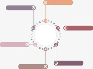 矢量环形标签免抠