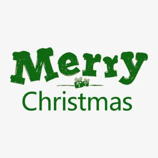 圣诞节节日英文字体设计免抠