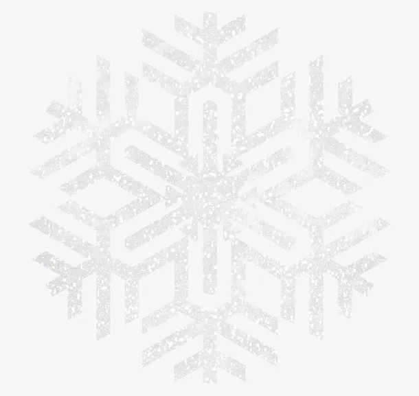 漂亮白雪花免抠